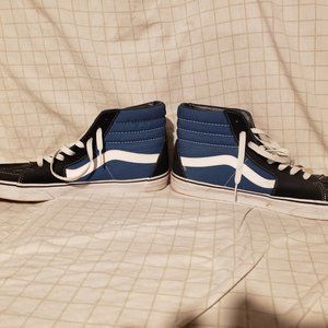 Blue Men's Vans hi top sneakers
